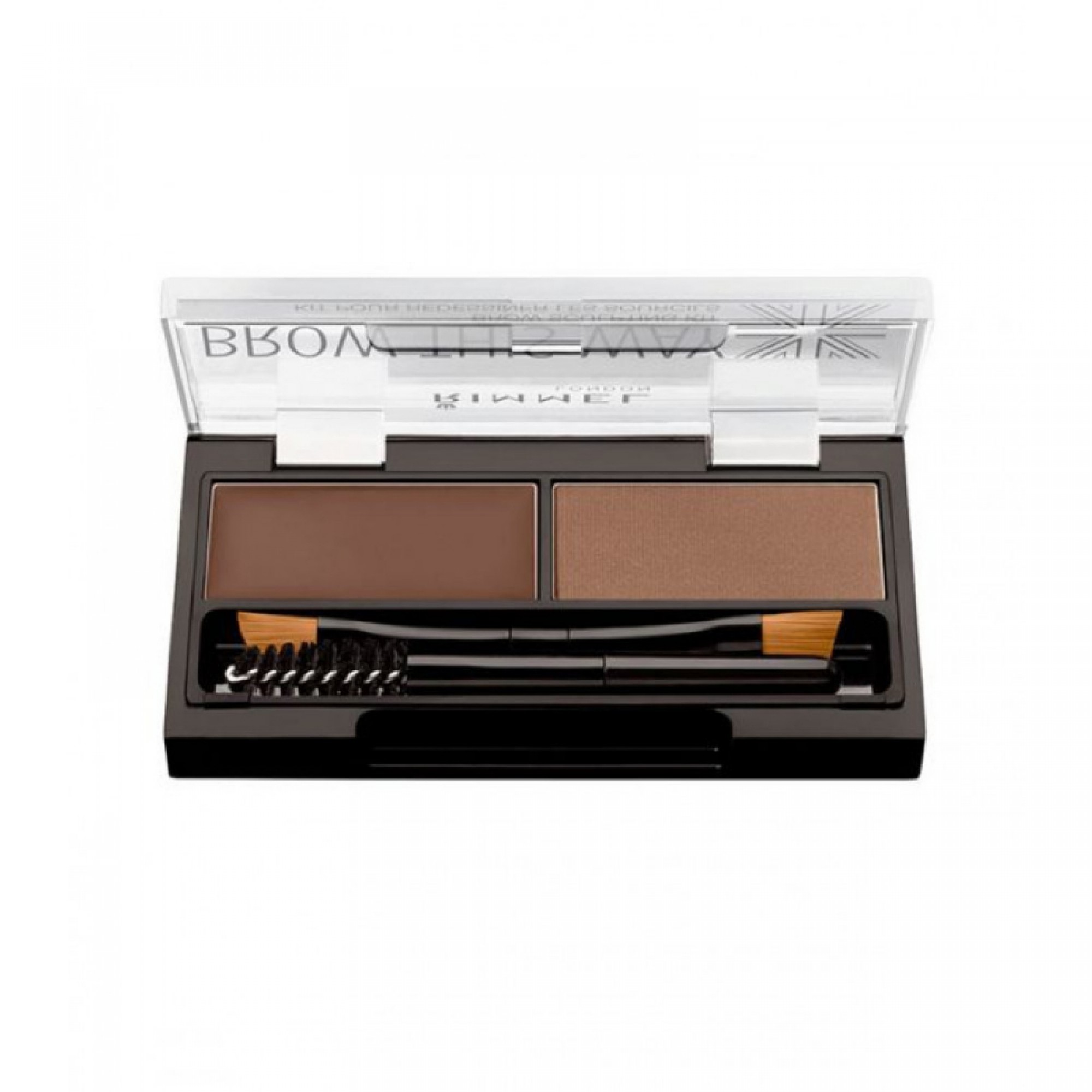 Rimmel London Brow This Way Eyebrow Powder Kit Med Brown