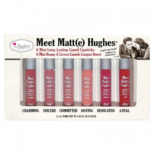 theBalm Meet Matte Hughes Set of 6 Mini Lipsticks