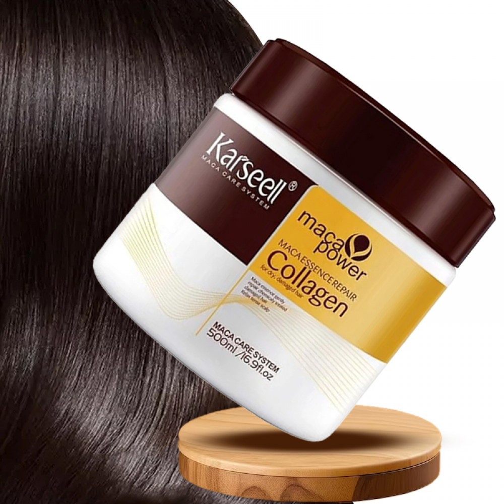 Karseell Collagen Hair Treatment Deep Repair Conditioning Argan Oil Collagen Hair  16.90 oz 500ml