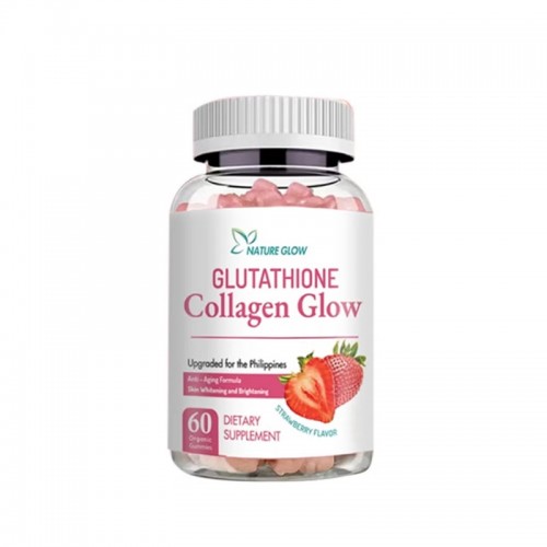 Collagen Glow, Anti-Aging Skin Whitening Vitamins, Strawberry Flavor