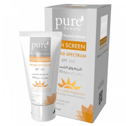 PUREBEAUTY SUNSCREEN SPF100 CREAM 50ML PUREBEAUTY SUNSCREEN SPF100 CREAM 50ML