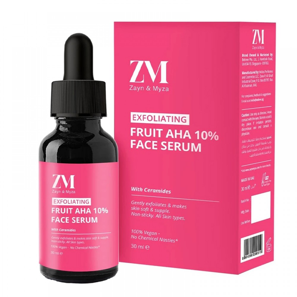 Zayn & Myza Fruit AHA 10% Face Serum with Ceramides 30ml