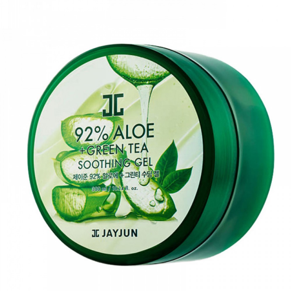 Jayjun 92% Aloe + Green Tea Soothing Gel - 300ml