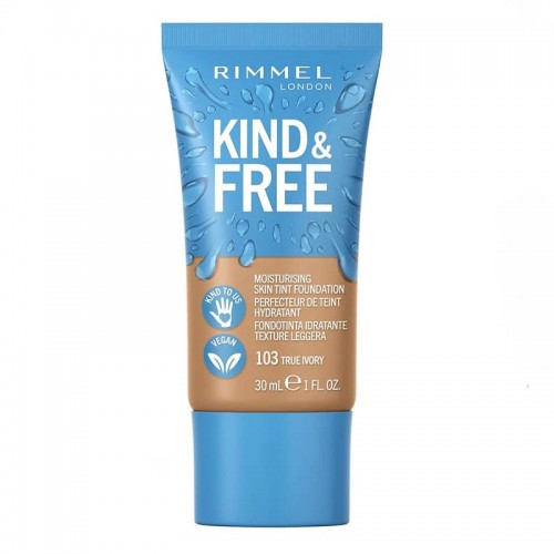 ريميل لندن كريم أساس كايند آند فري سكين تينت 103 ترو إيفوري - 30 مل