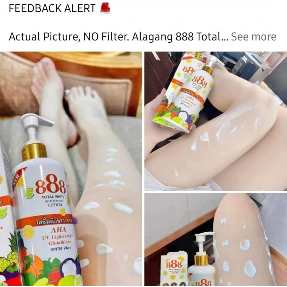 888 TOTAL WHITENING SOAP AND LOTION