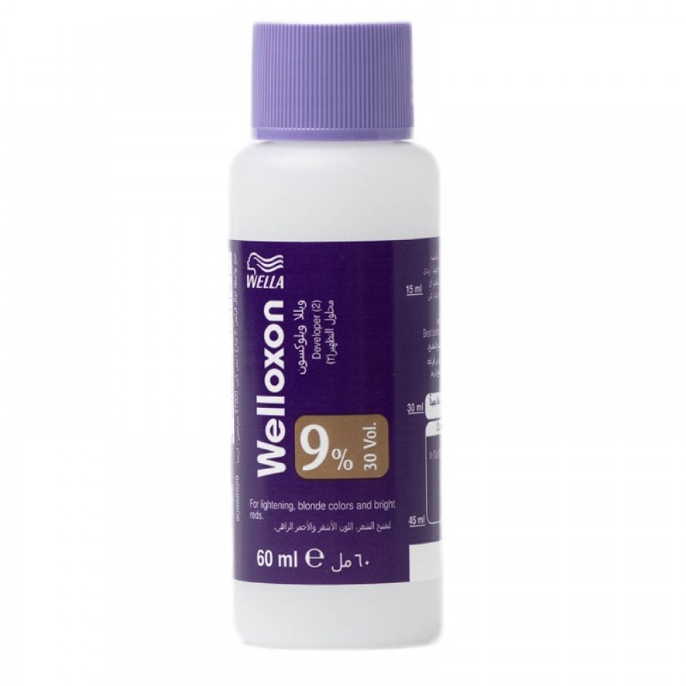 Wella, Welloxon Herbal 9% 30 Vol Lightening Blonde Colors And Bright Reds - 60 Ml