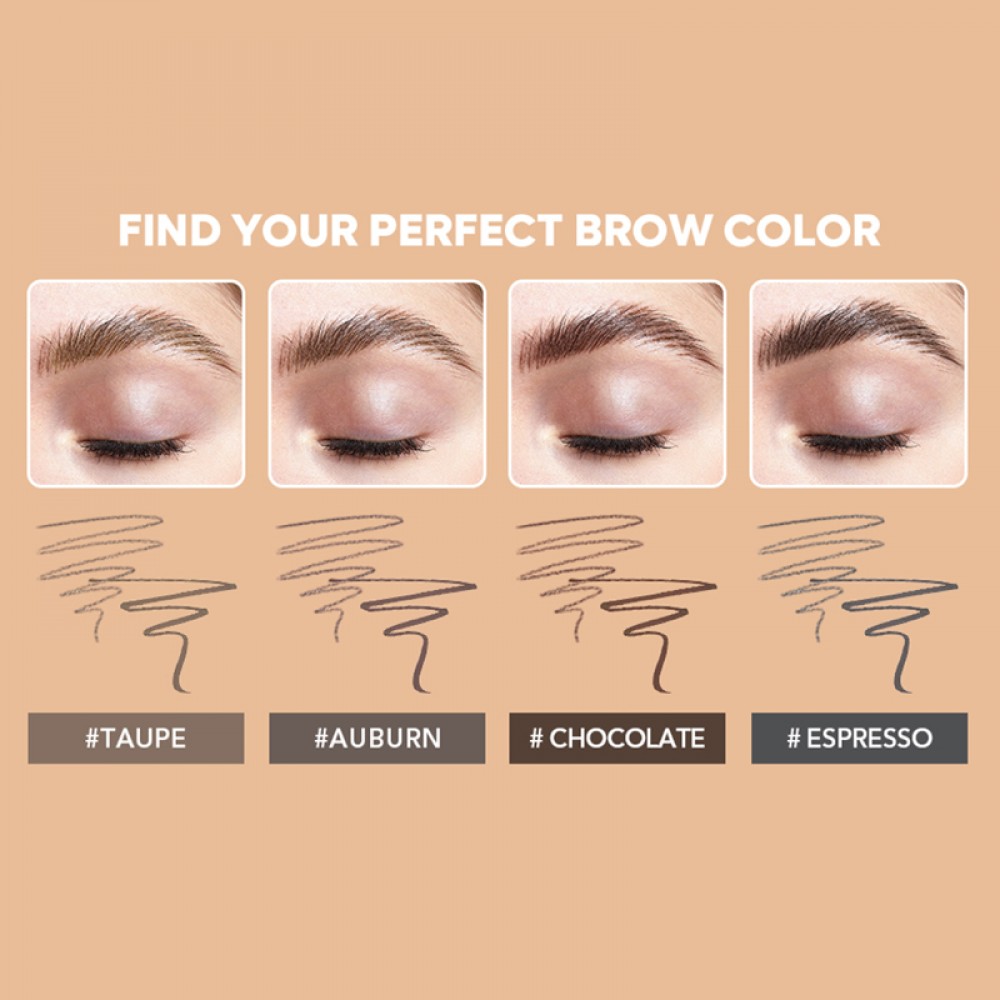 SHEGLAM Brows On Demand 2-in-1 Brow Pencil Chocolate