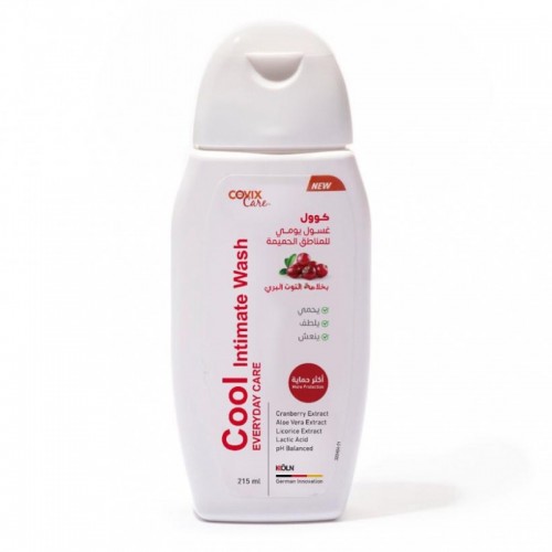 غسول يومي كوول للمناطق الحميمة بخلاصة التوت البري من كوفيكس كير - 215مل