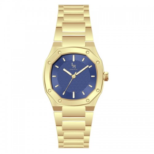 Louis Rivall Men's Watch 21019 Gold Blue Dial