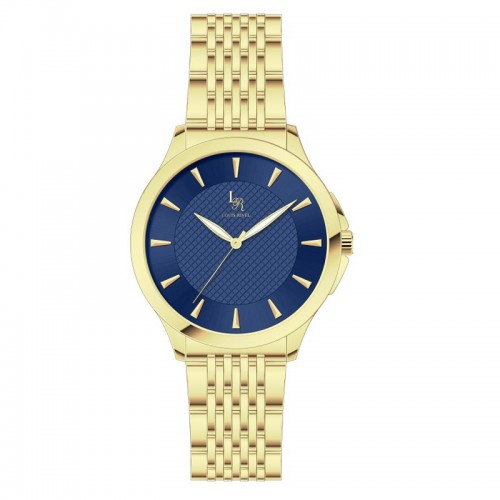 Louis Rivall Men's Watch 21024 Gold Blue Dial