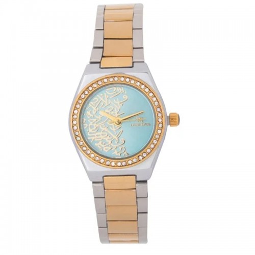 Louis Rivel women's watch L5153, two-tone gold with a sky blue dial Louis Rivel women's watch L5153, two-tone gold with a sky blue dial