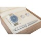 Louis Rivet Men's Watch Set 1028: Silver, Blue Dial