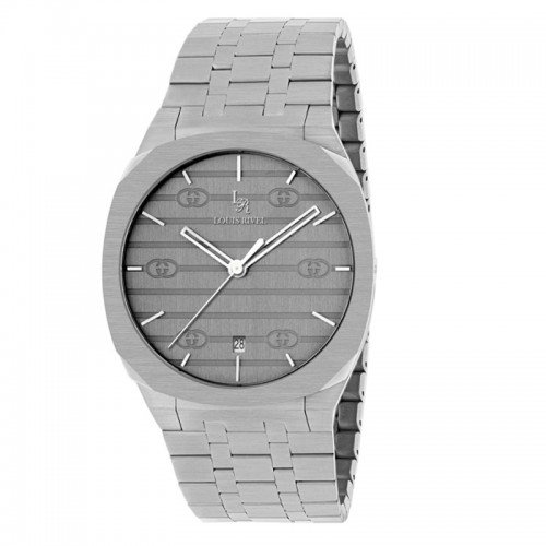 Louis Rivet Men's Watch 1040: Silver, Gray Dial Louis Rivet Men's Watch 1040: Silver, Gray Dial