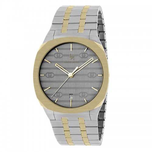 ساعة رجالي لويس ريفال 1040 لونين ذهبي ميناء رصاصي