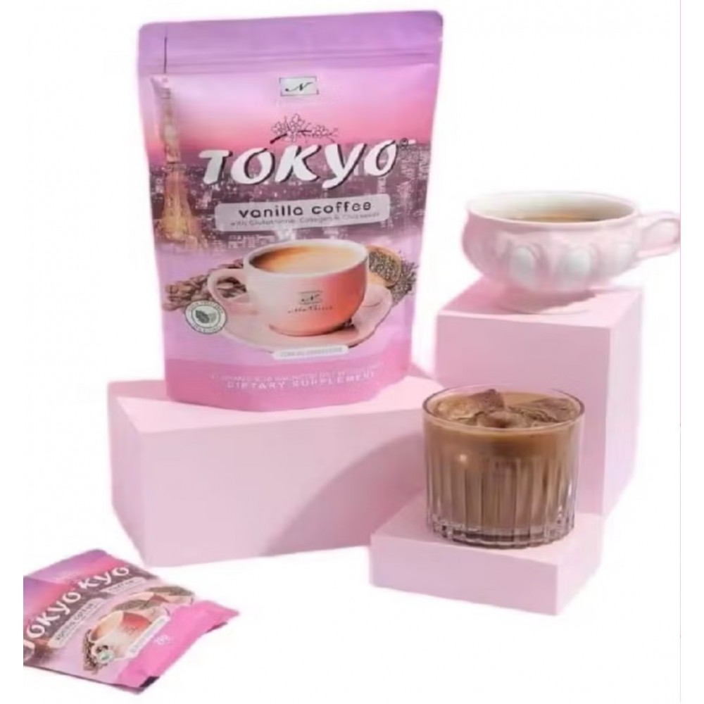 Tokyo Vanilla Coffee With Glutathione, Collagen and Chia Seeds