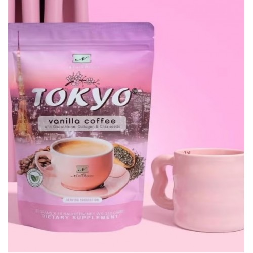 Tokyo Vanilla Coffee With Glutathione, Collagen and Chia Seeds Tokyo Vanilla Coffee With Glutathione, Collagen and Chia Seeds
