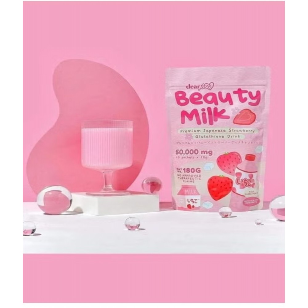 Beauty Milk Japanese Collagen MELON & STRAWBERRY Drink