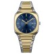 Louis Rivel 1206 men's watch, two-tone gold, blue dial