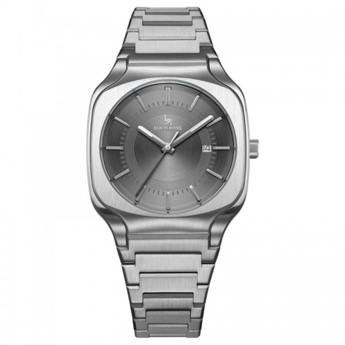 Louis Rivet 1206 men's silver watch with a gray dial Louis Rivet 1206 men's silver watch with a gray dial