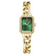 Louis Revial 091 Women's Gold Watch with Green Dial