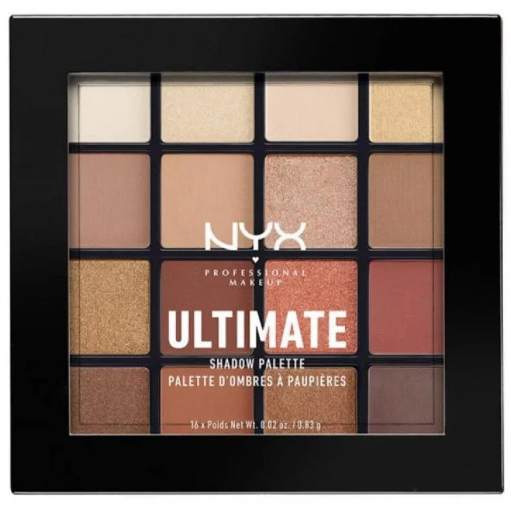 NYX Ultimate Eyeshadow Palette, 16 Colors