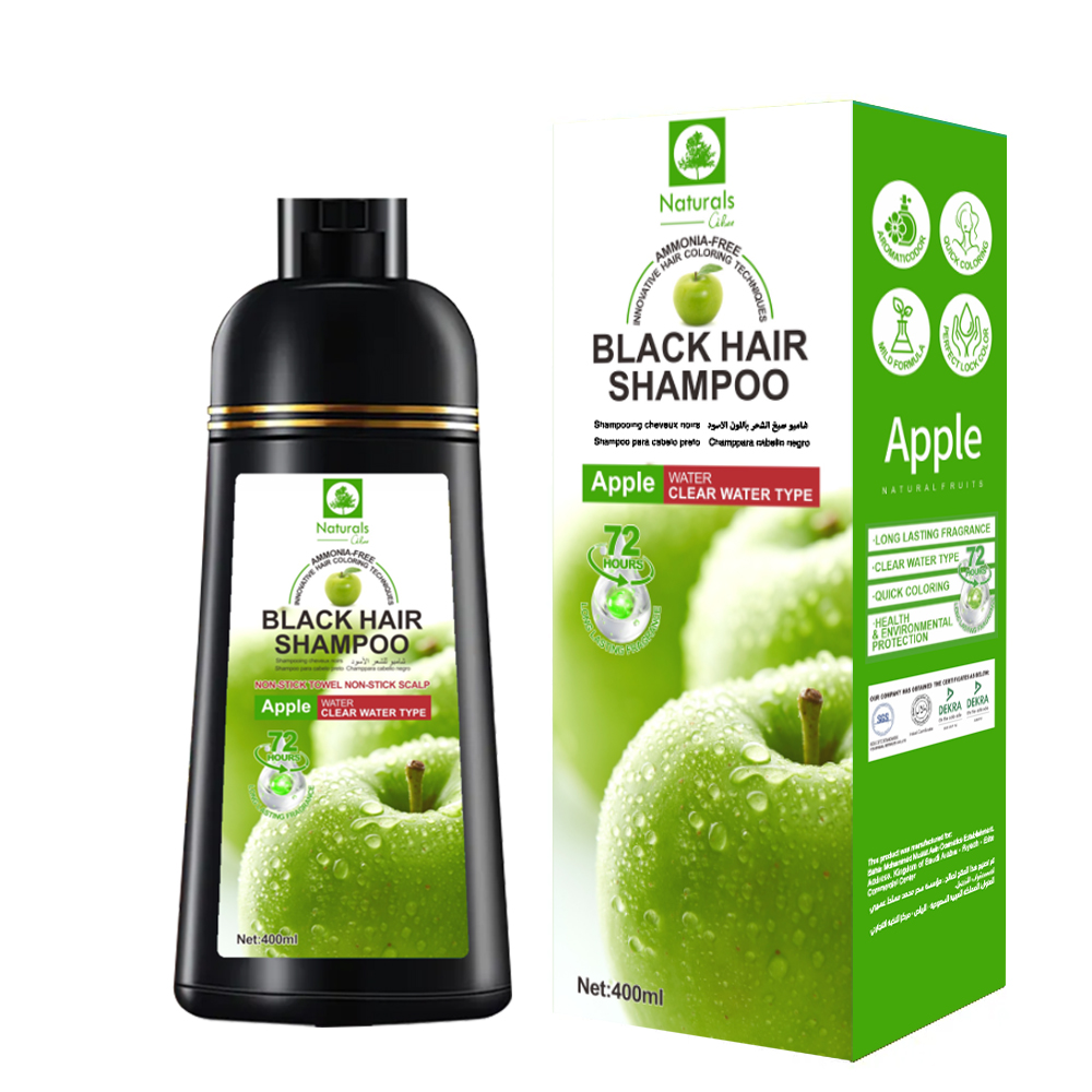 Black hair dye shampoo 400ml