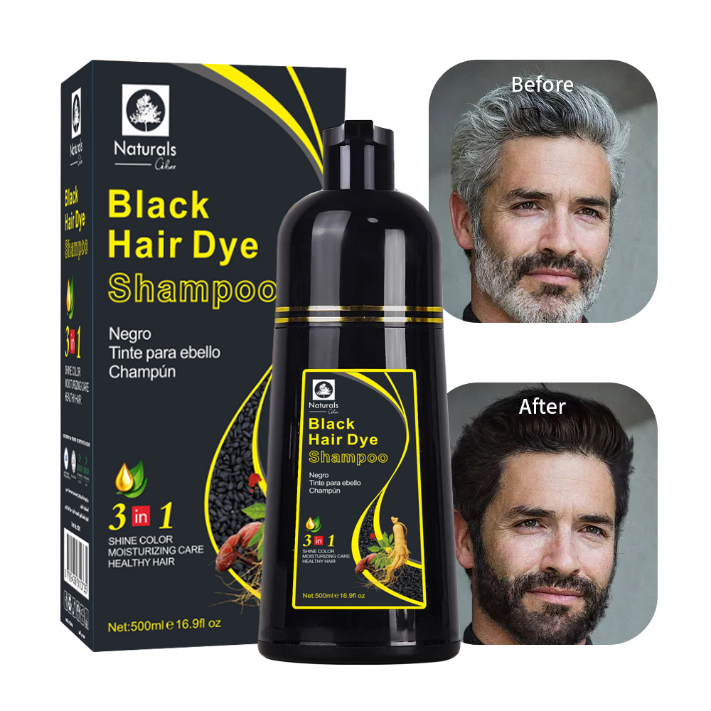 Black hair dye shampoo 400ml