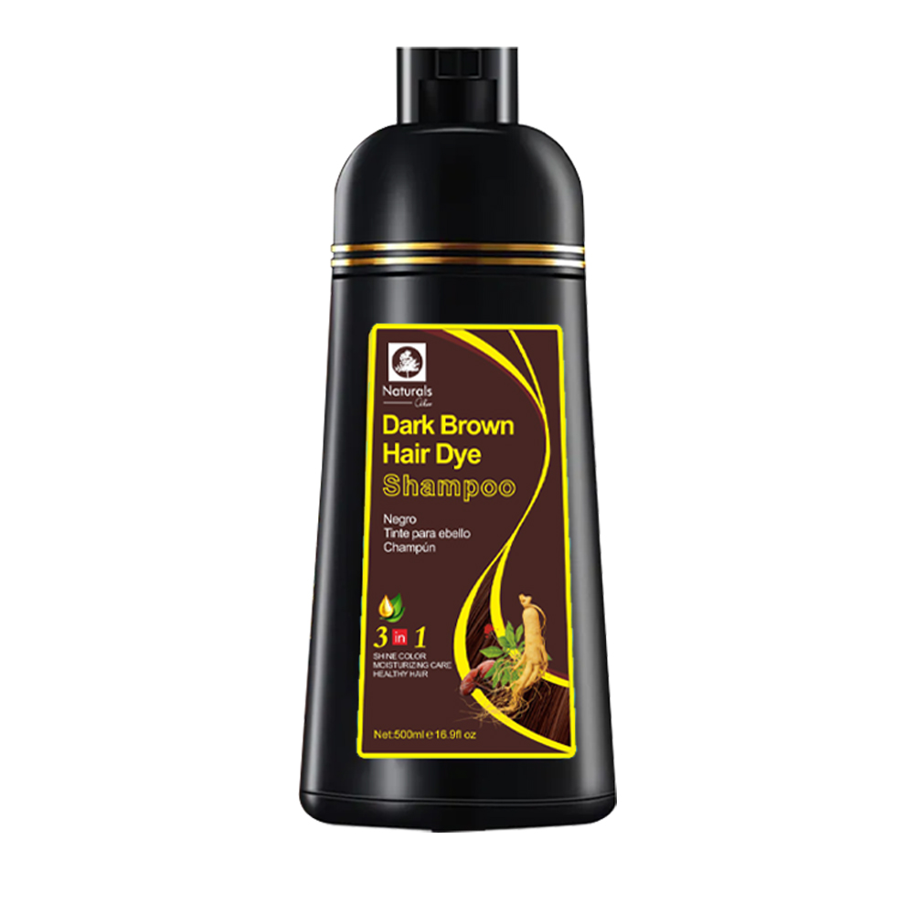 Dark brown hair dye shampoo 400ml