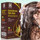 Dark brown hair dye shampoo 400ml