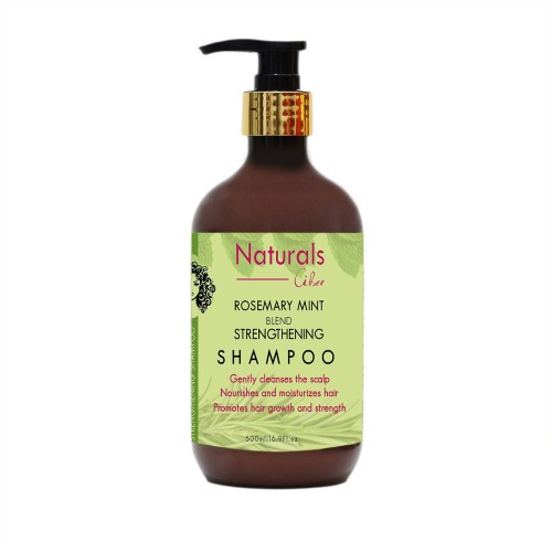 Naturals Rosemary Mint Blend STrengthening shampoo 500 mil Naturals Rosemary Mint Blend STrengthening shampoo 500 mil