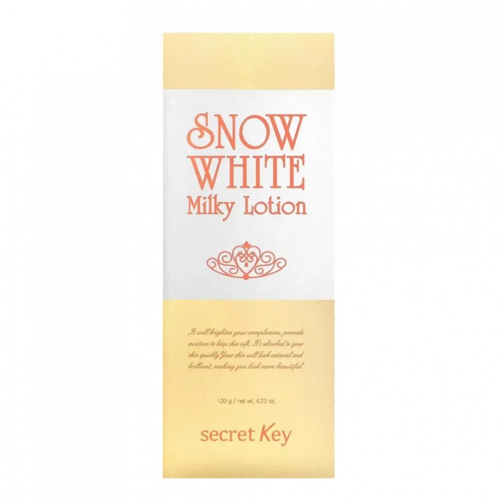 Snow White Lotion with Milk, Skin Lightening from Secret K, 120 grams