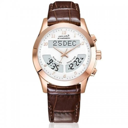سـاعـة الـحـرمـــين الـرجـالـيـة الـفـــاخـرةHA-6100 مقاس 44MM