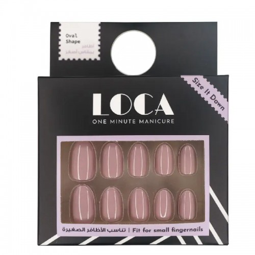 Loca Small Nails #N1 Oval Shape Pink Color Loca Small Nails #N1 Oval Shape Pink Color