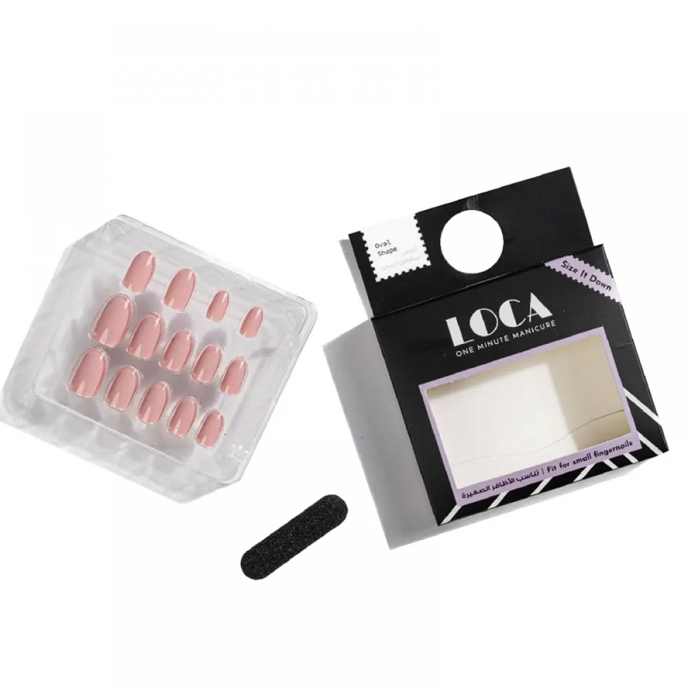 Loca Small Nails #N1 Oval Shape Pink Color