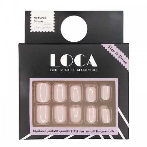 Loca Small Nails #N8 Natural Shape Marsmallow Loca Small Nails #N8 Natural Shape Marsmallow