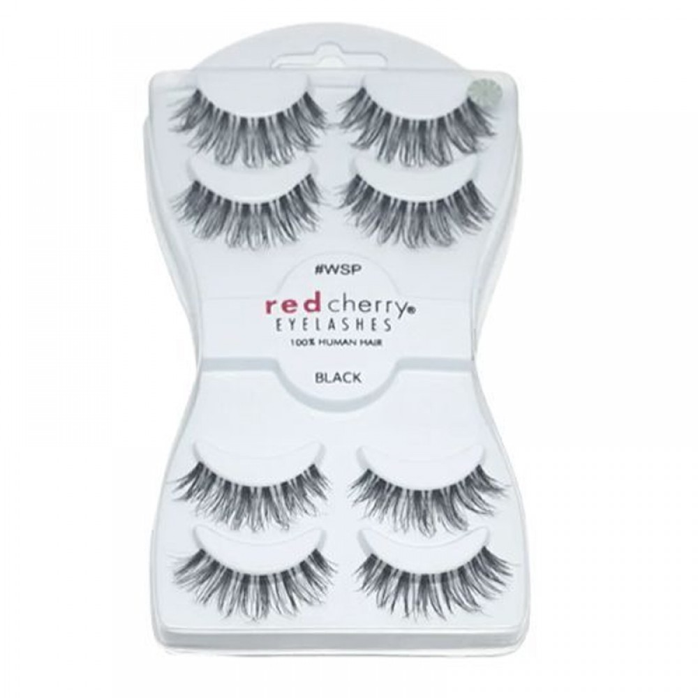 Red Cherry False Eyelashes - 4 Pairs, Style #D WSP