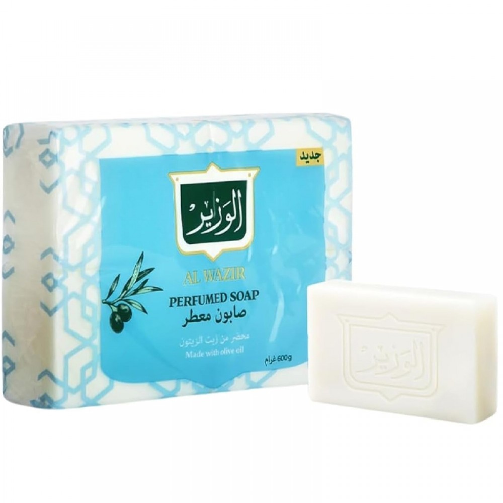 Al Wazir Perfumed Soap Prepared with Olive Oil 4 Pieces 600g