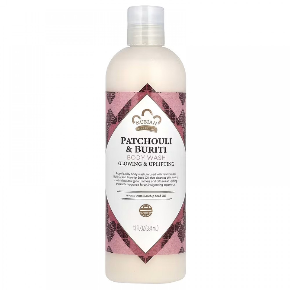 Nubian Heritage, Body Wash, Patchouli & Buriti, 13 fl oz (384 ml)