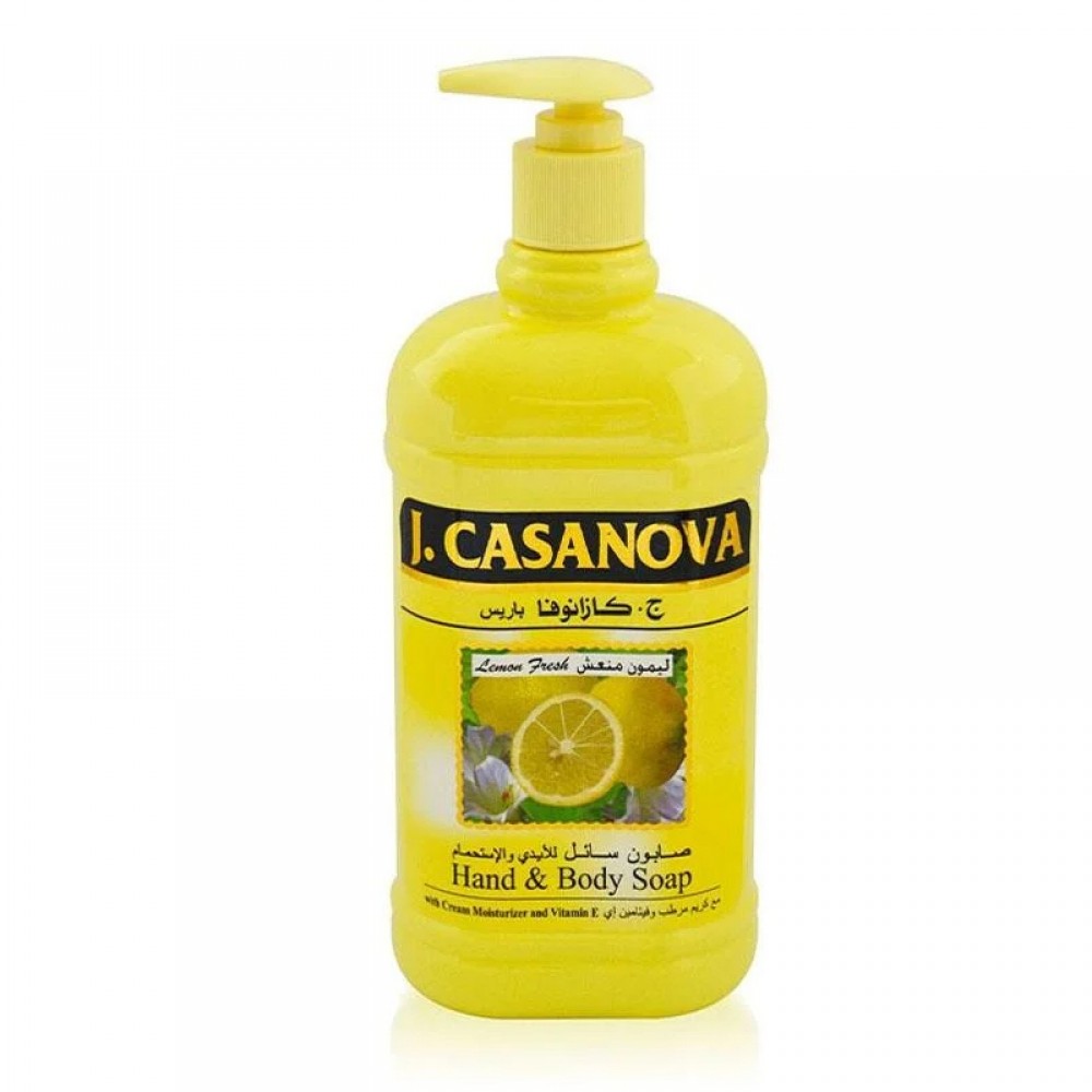 Casanova hand and body soap - fresh lemon -250 ml