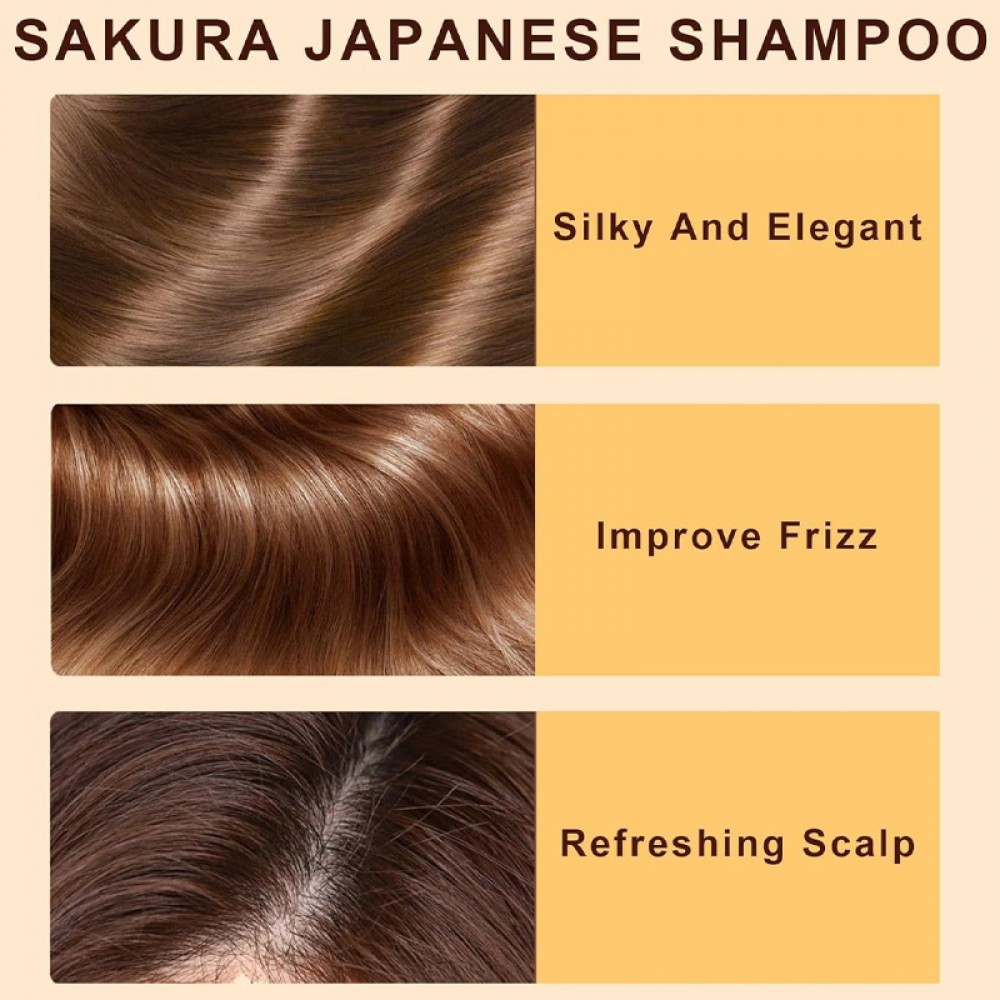 Sakura Japanese Shampoo and Conditioner Set for Hair Loss Prevention - 300ml