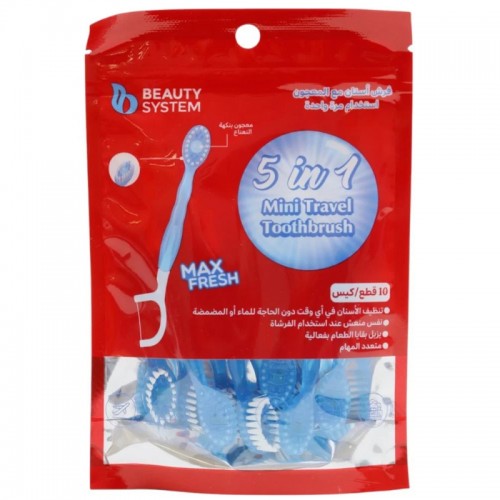 Beauty System Toothbrush and Toothpaste with Floss, 10 Pieces