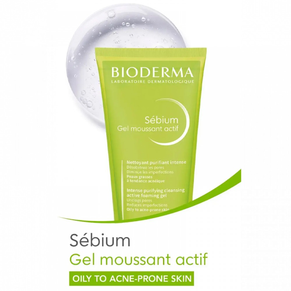 Bioderma Sébium Moussant Active Cleansing Gel - 200ml