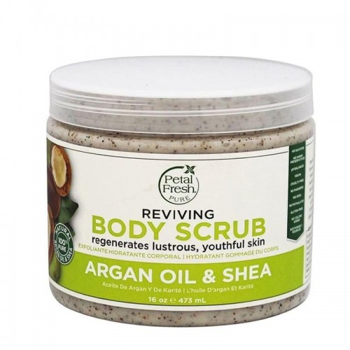 Petal Fresh Pure Argan Oil & Shea Reviving Body Scrub, 16oz (473ml) Petal Fresh Pure Argan Oil & Shea Reviving Body Scrub, 16oz (473ml)
