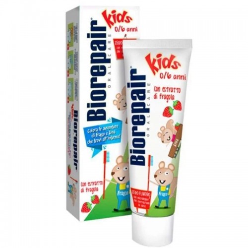 بيوريبير معجون أسنان أطفال بالفراولة 50 مل بيوريبير معجون أسنان أطفال بالفراولة 50 مل