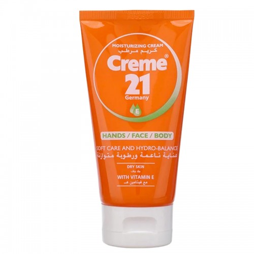 Creme 21 Moisturizing Cream For Dry Skin With Vitamin E - 75 ml