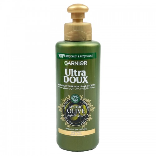 Garnier Ultra Doux Legendary Olive Leave-In Hair Cream 200ML  Garnier Ultra Doux Legendary Olive Leave-In Hair Cream 200ML