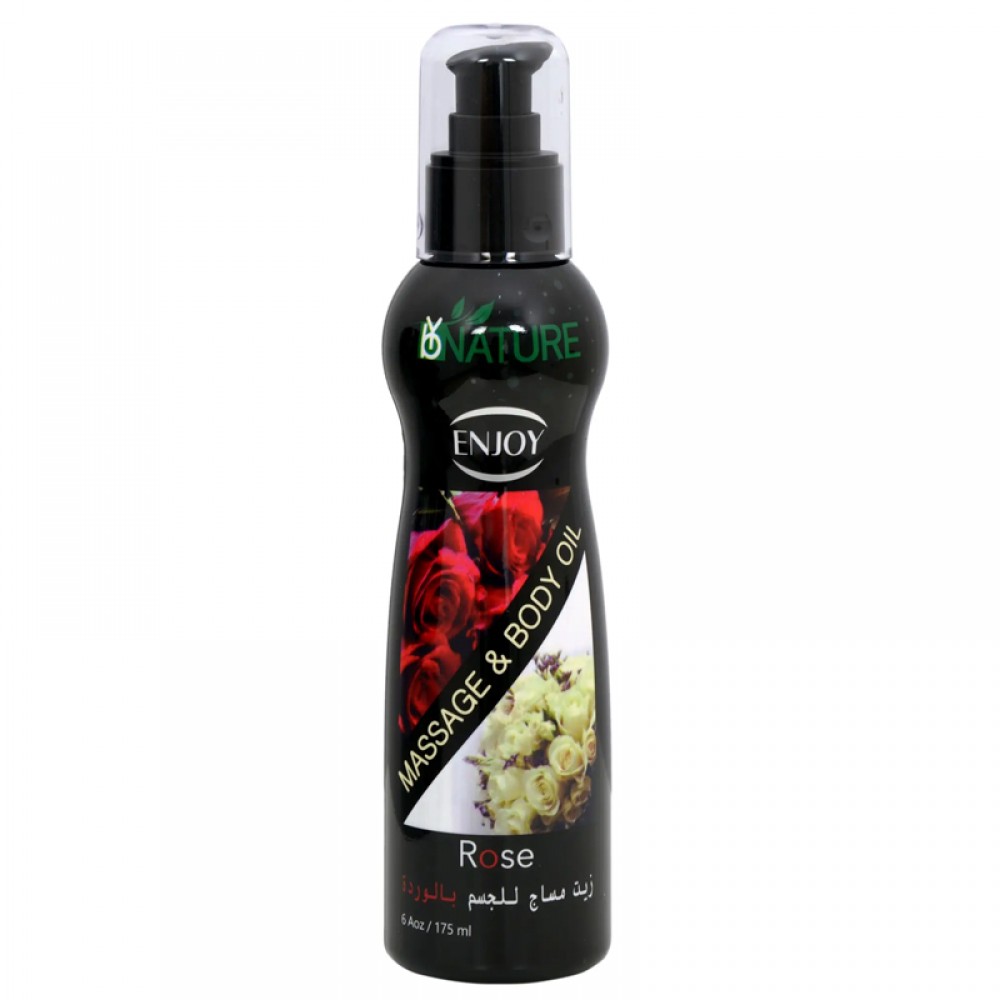 Enjoy body massage oil with rose - 175 ml