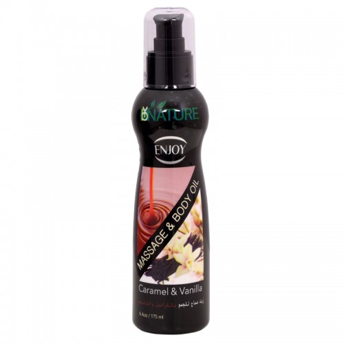 زيت المساج والجسم كراميل وفانيليا من انجوي 175 مل