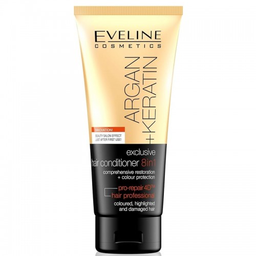 بلسم شعر الارغان والكيراتين 8 في 1 حجم 200 مل من ايفلين