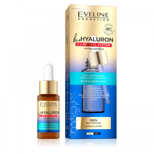 Eveline Biohyaluron Multi-Moisturizing Wrinkle Serum 18ml